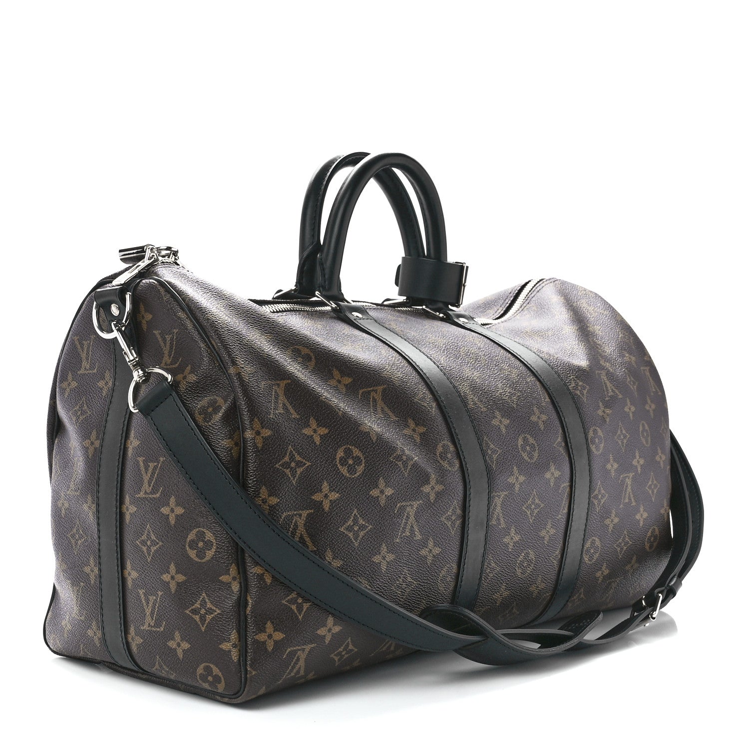 Louis Vuitton Monogram Macassar Keepall Bandouliere 45 3 of 11