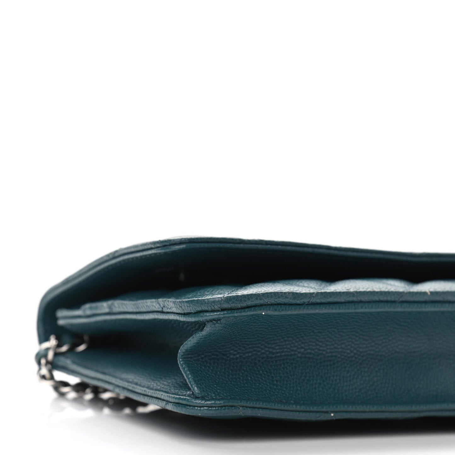 Caviar Quilted Wallet On Chain WOC Turquoise