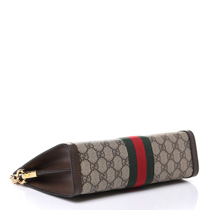 Gucci GG Supreme Monogram Web Small Ophidia Chain Shoulder Bag Brown 4 of 12