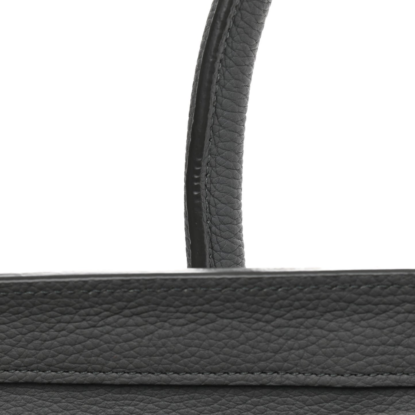 Drummed Calfskin Mini Luggage Kohl