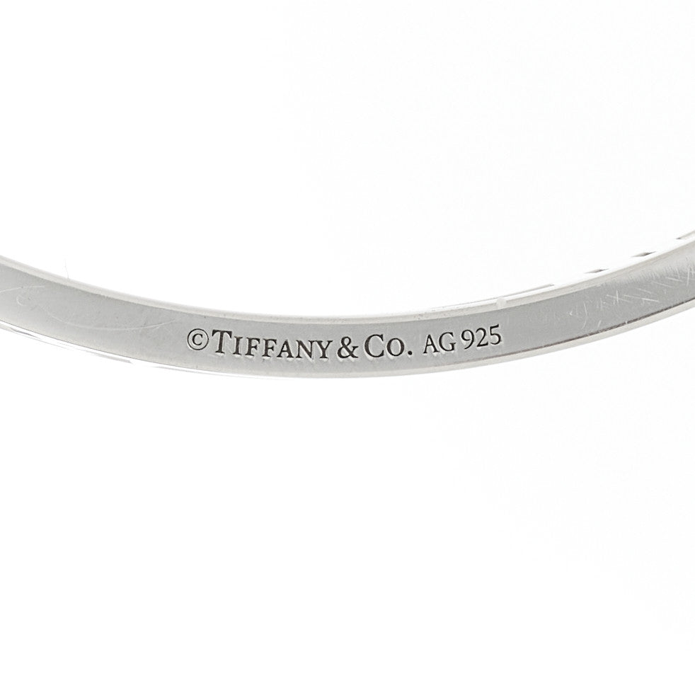 Tiffany Sterling Silver Narrow Atlas Open Bangle Bracelet 3 of 3