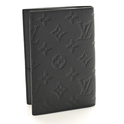 Louis Vuitton Empreinte Monogram Passport Cover Black 3 of 8