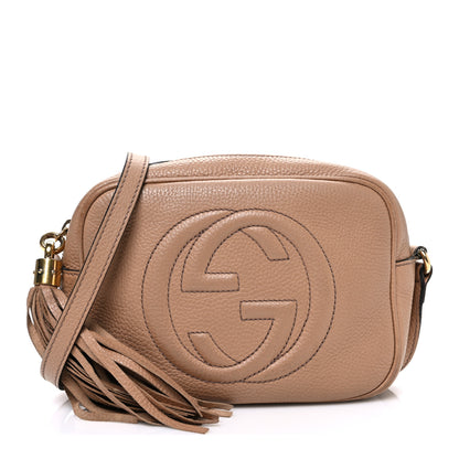 Gucci Pebbled Calfskin Small Soho Disco Bag Rose Beige 1 of 10