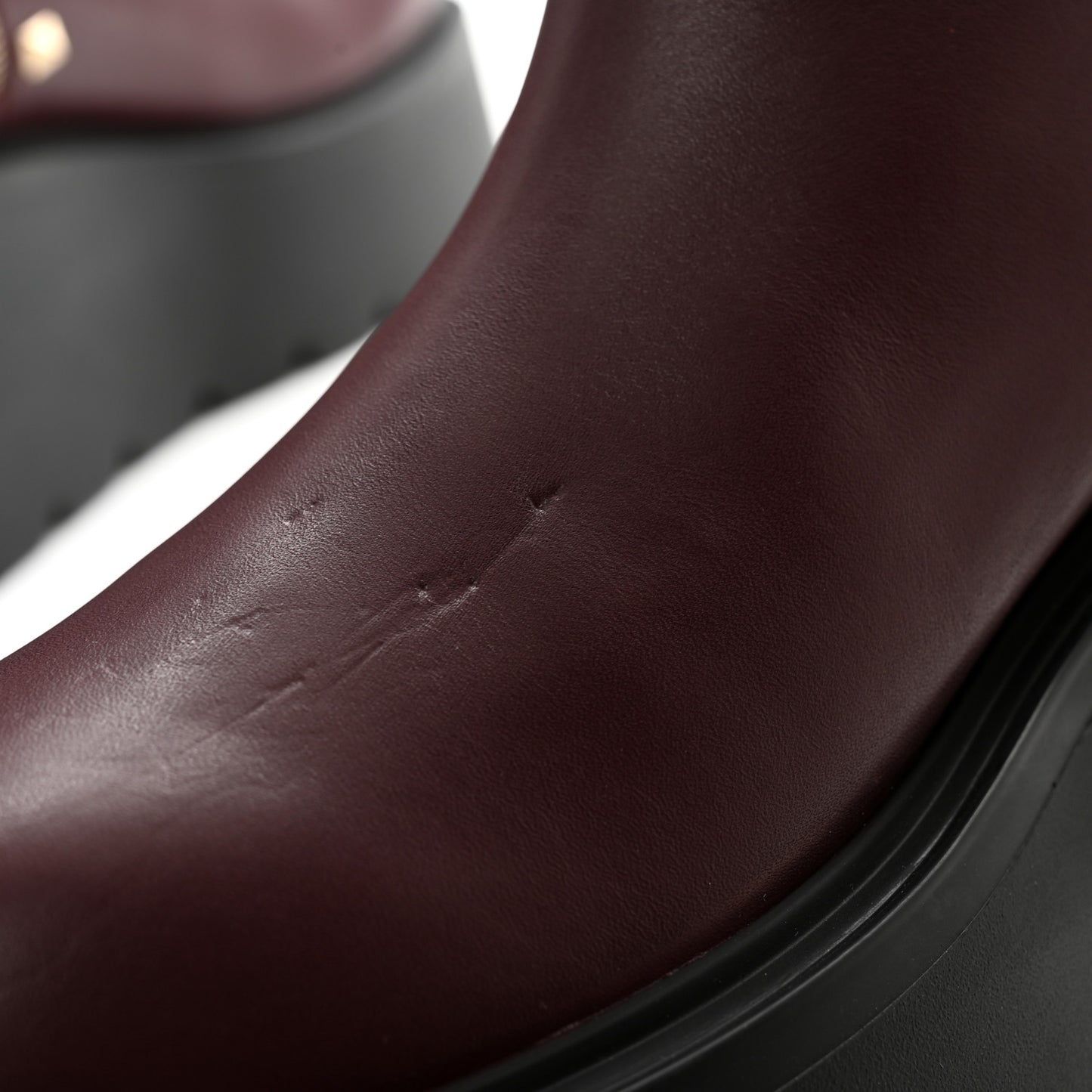 Calfskin Rockstud VLOGO Uniqueform Chelsea 55/85mm Flatform Ankle Boots 39 Rubin Black