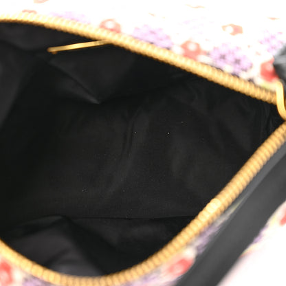 Miu Miu Tessuto Nylon Stampato Mini Spirit Cire Bag Lilla Dis Retro 5 of 10