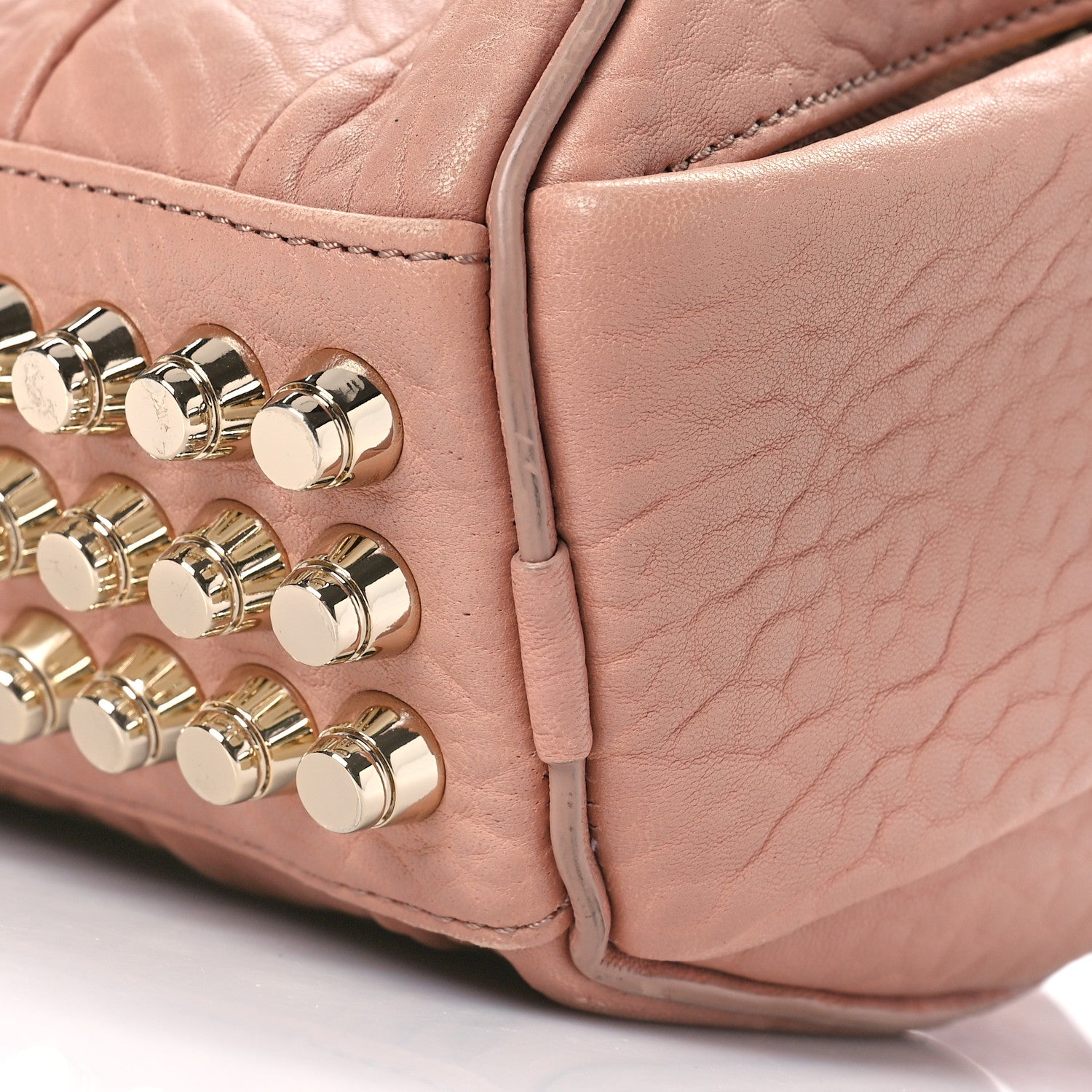 Alexander Wang Pebbled Lambskin Mini Rockie Blush Gold Hardware 8 of 8