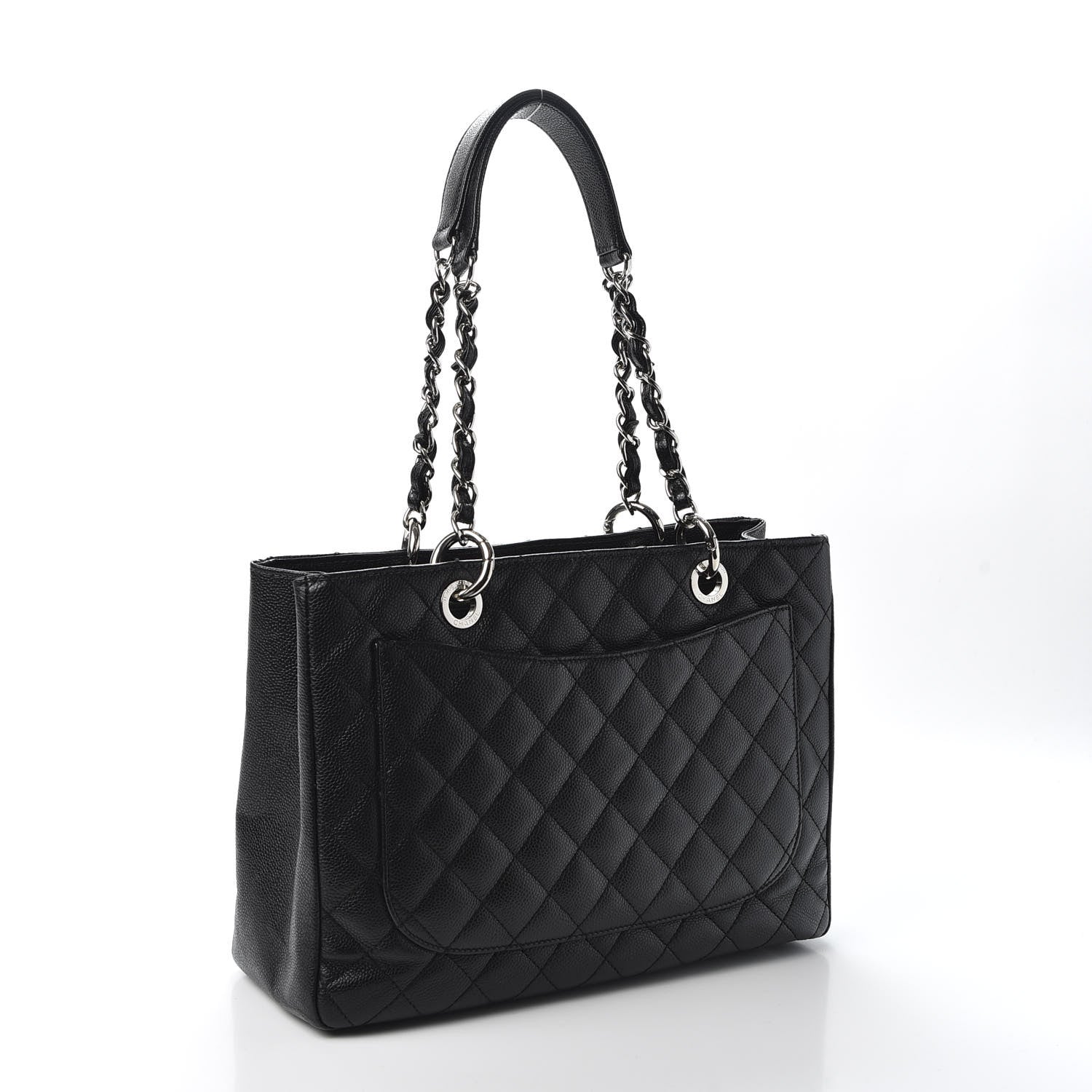 Chanel Caviar Quilted Grand Shopping Tote GST Black 3 of 9