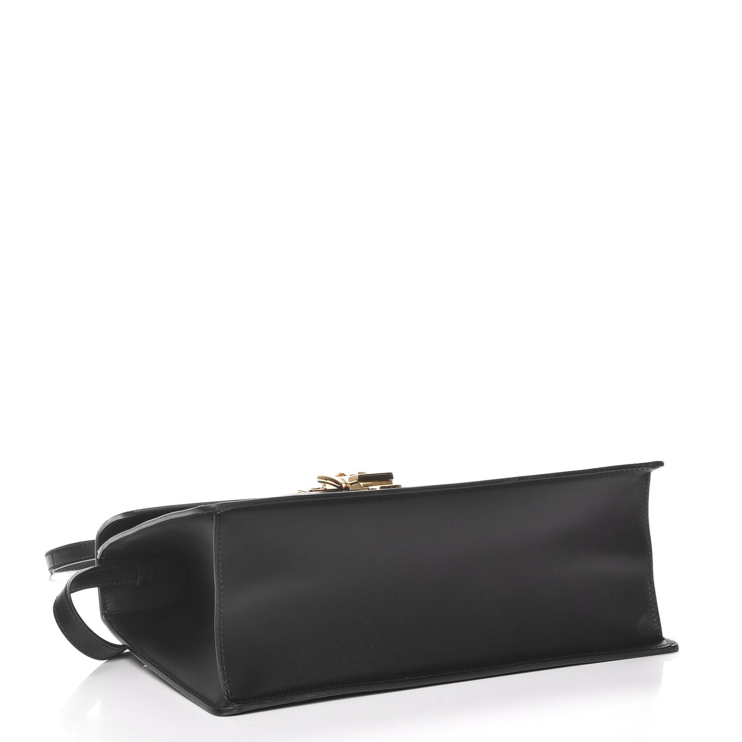 Calfskin Medium Sylvie Top Handle Bag Black