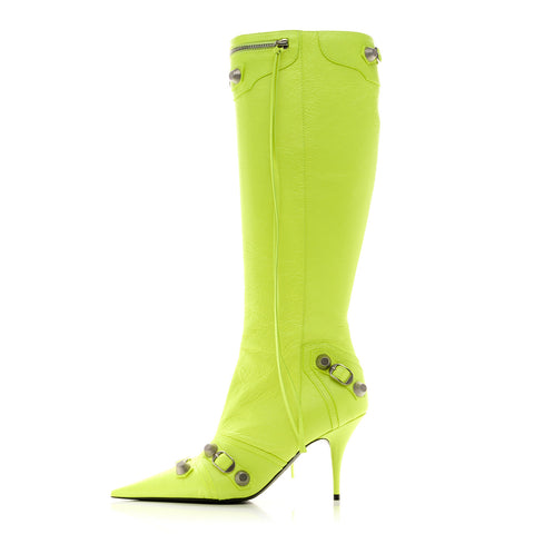 Agneau Arena Cagole 90mm Boots 39 Fluo Yellow