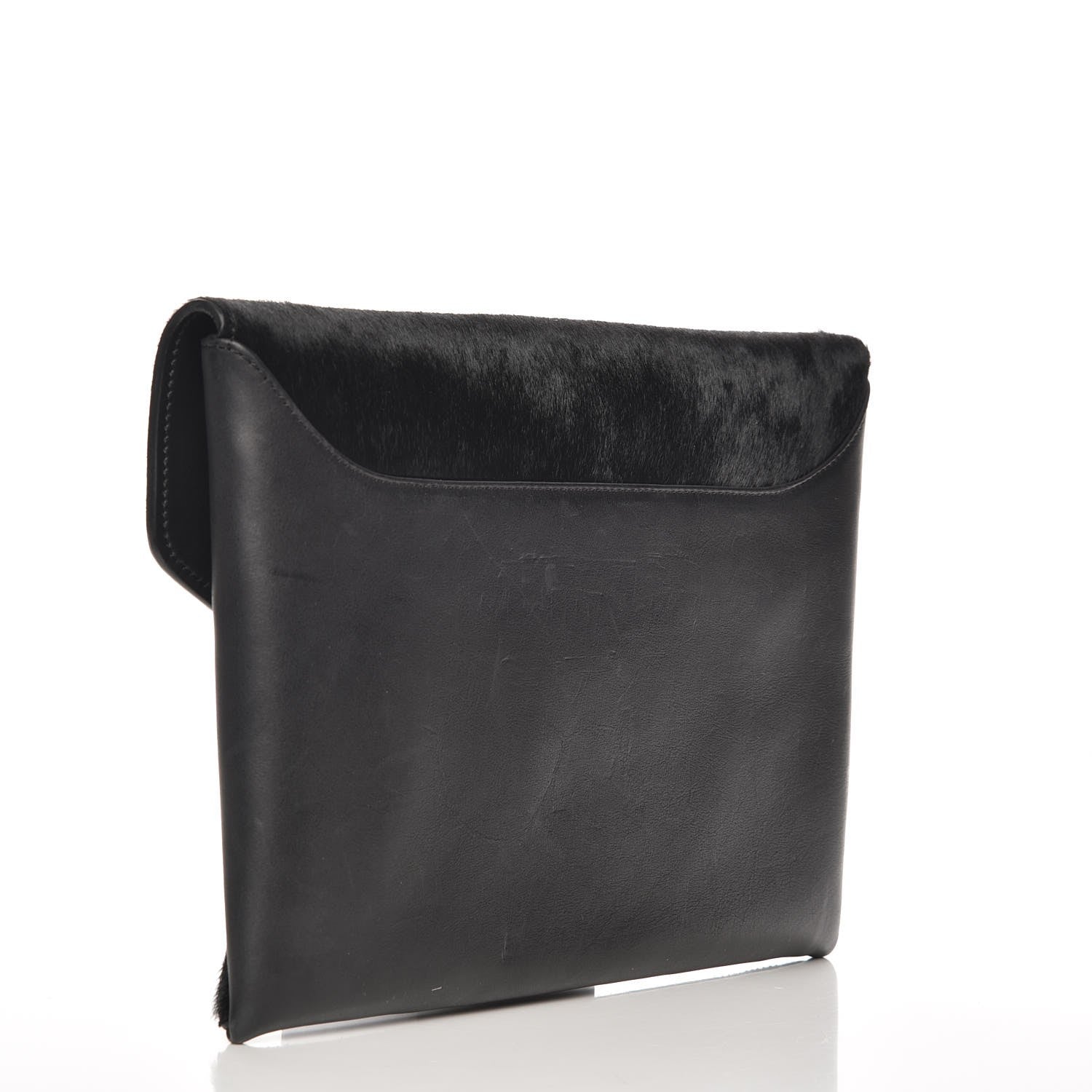 Givenchy Calf Hair Smooth Calfskin Medium Antigona Envelope Clutch Black 3 of 7
