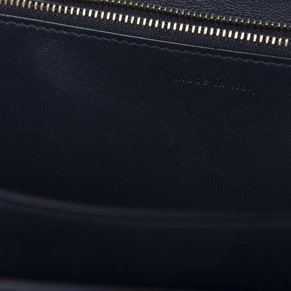 Celine Box Calfskin Medium Classic Box Flap Bag Navy 9 of 12