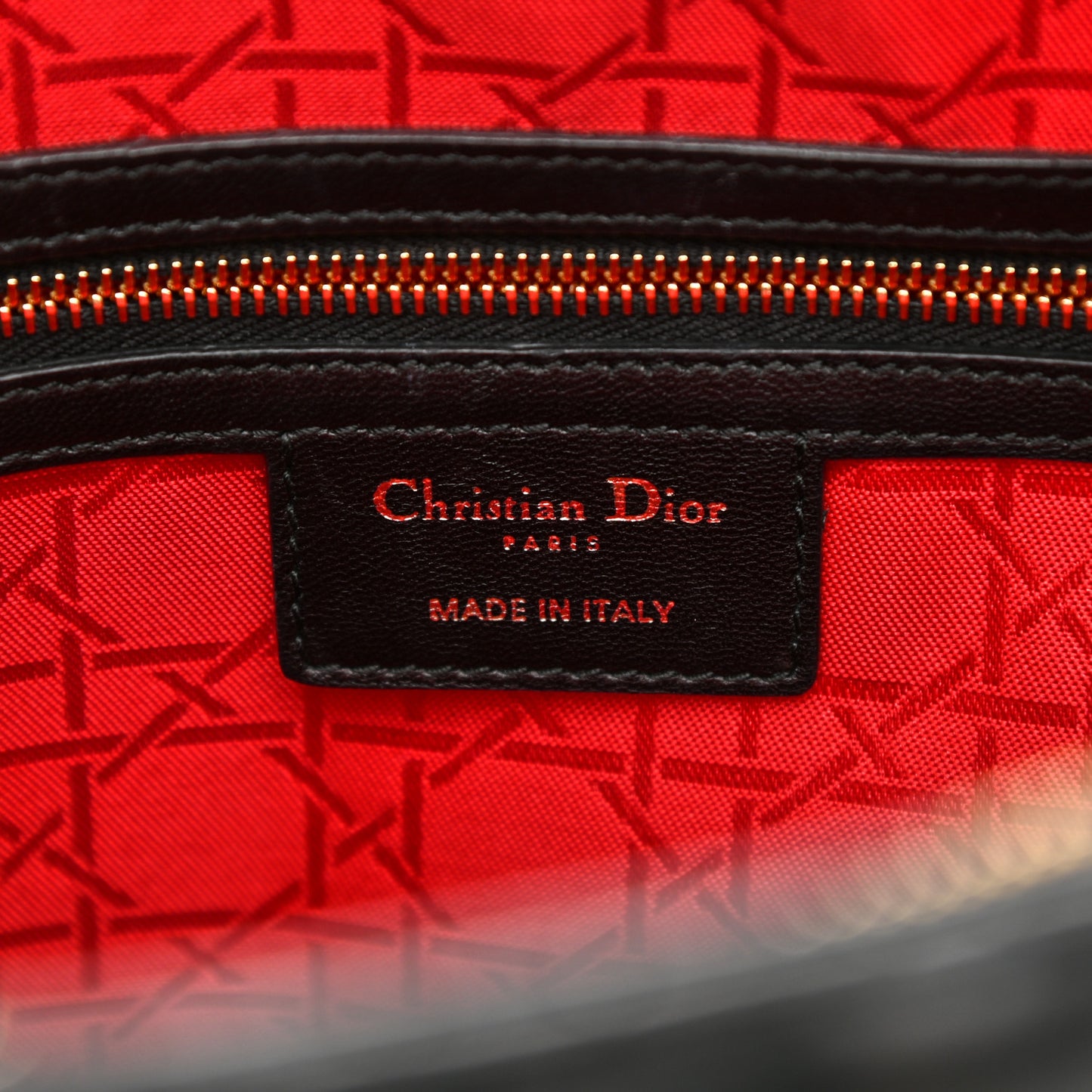 Lambskin Cannage Large Lady Dior Black