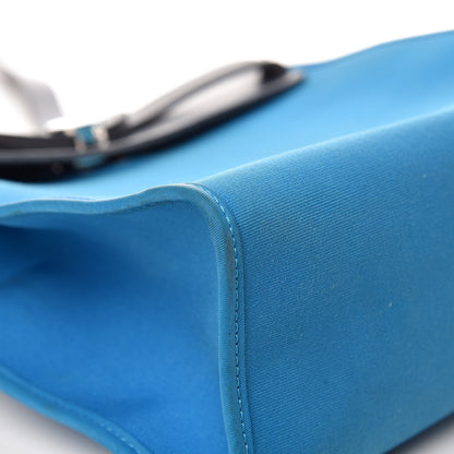 Hermes Vache Hunter Toile Herbag Zip 31 PM Bleu Zanzibar Bleu Indigo 8 of 16