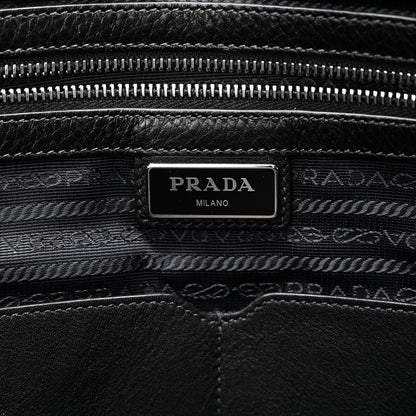 Prada Vitello City Briefcase Black 6 of 9