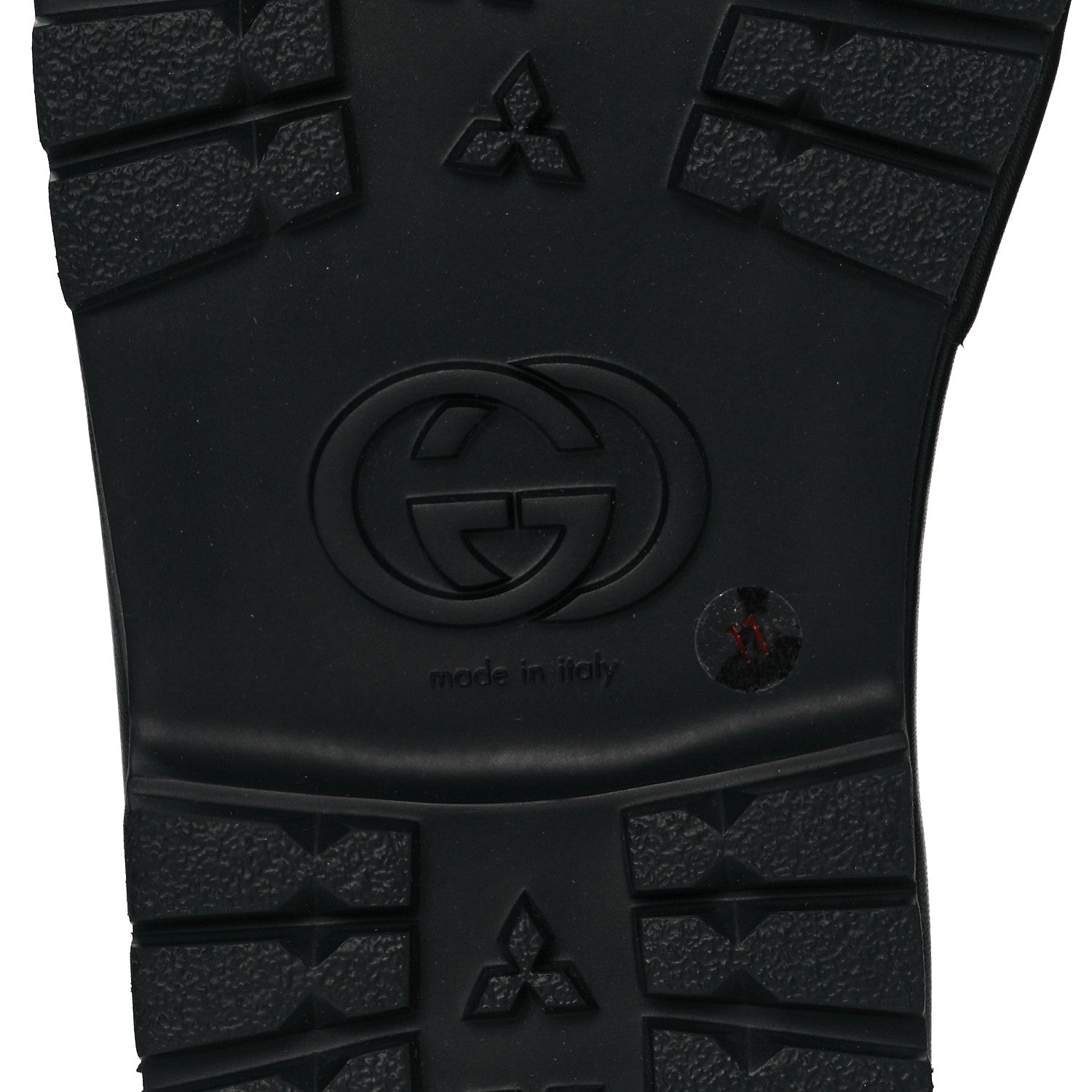 Gucci Goatskin Mens Horsebit Lug Sole Slippers 11 Black 6 of 8