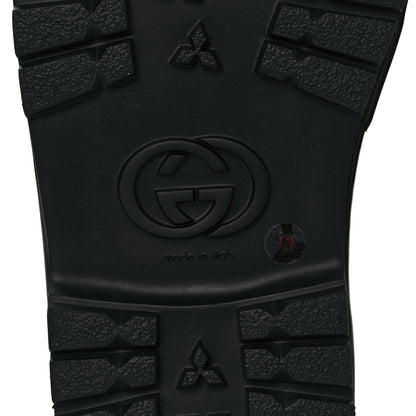 Gucci Goatskin Mens Horsebit Lug Sole Slippers 11 Black 6 of 8