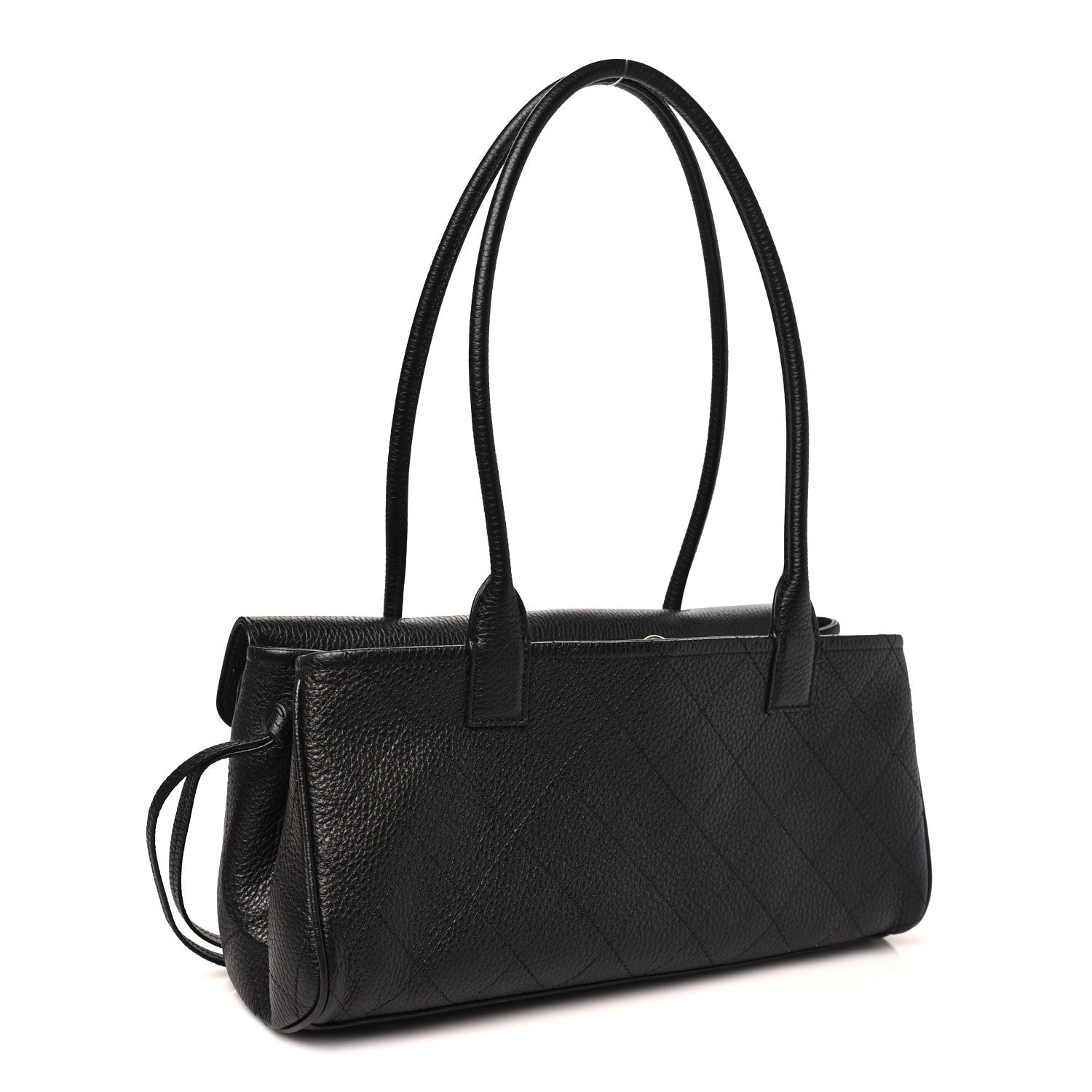 Chanel Grained Calfskin Stitched Urban Essentials Small Shopping Bag Black 3 of 10