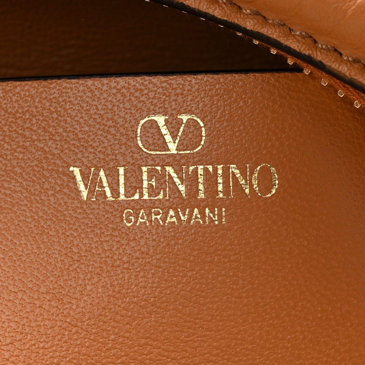 Valentino Garavani Grainy Calfskin Small Vlogo Moon Hobo Bag Saddle Brown 6 of 9