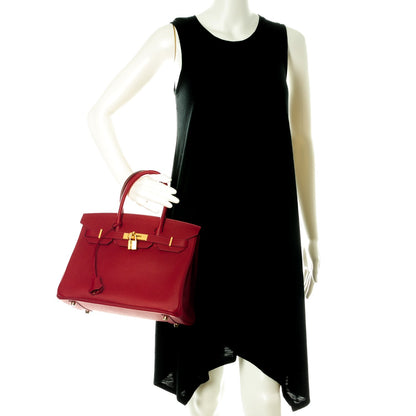 Hermes Epsom Birkin 30 Rouge Casaque 2 of 27
