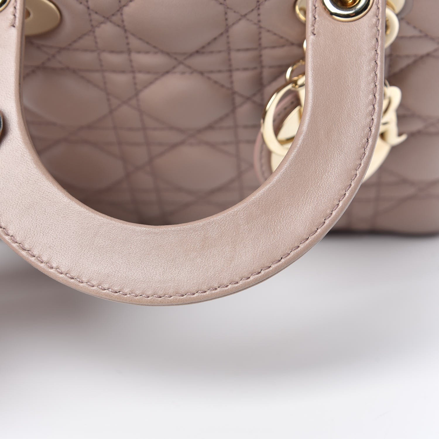 Christian Dior Lambskin Cannage Small Lucky Badges My Lady Dior Taupe 11 of 11