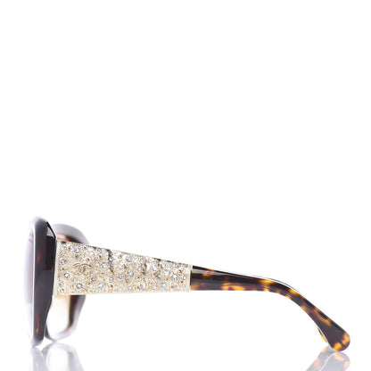 Chanel Crystal Polarized CC Square Sunglasses 5301-B Tortoise Gold 3 of 7