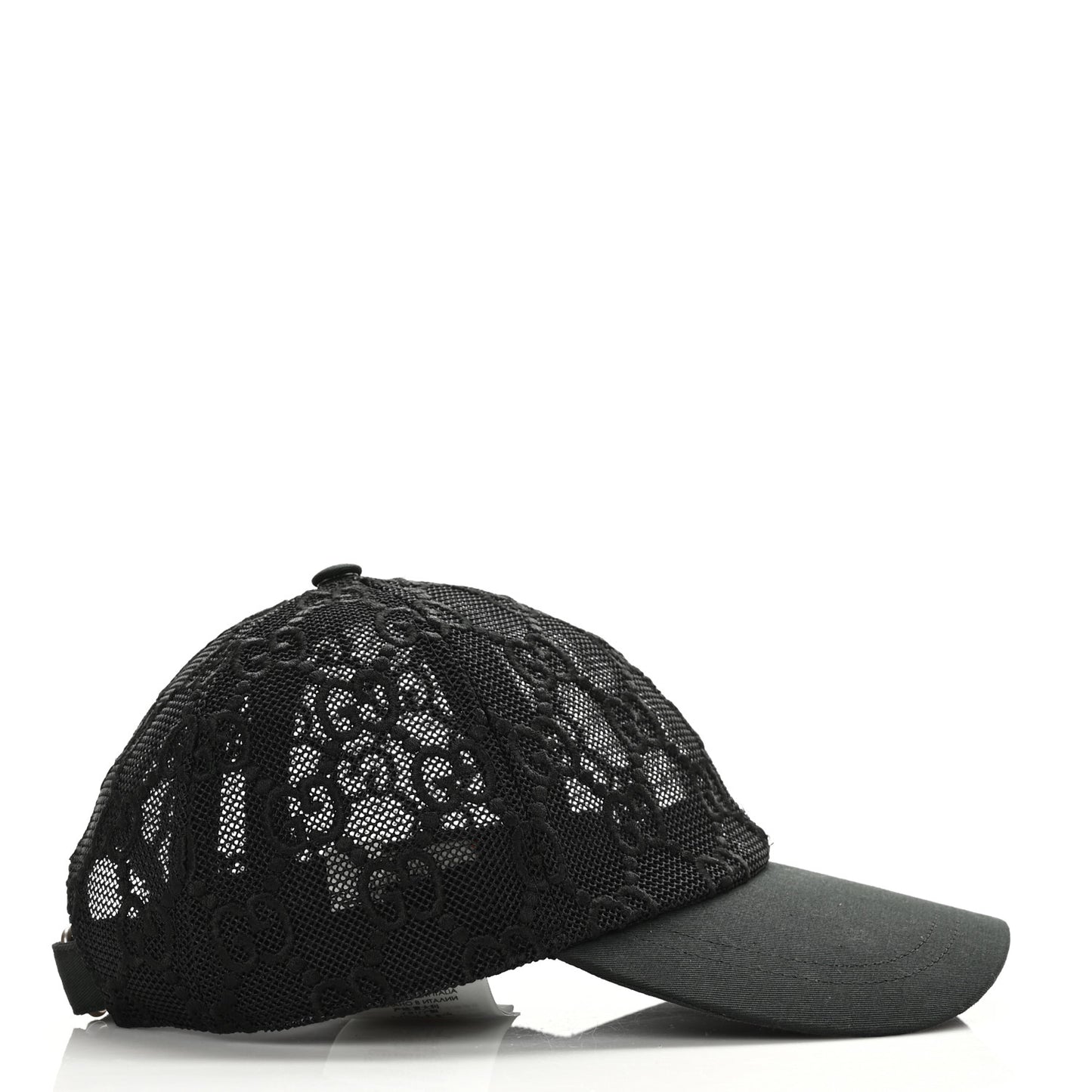 Mesh GG Monogram Shivali Baseball Hat S Black