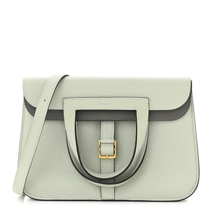 Hermes Taurillon Clemence Verso Halzan 25 Gris Neve Gris Meyer 1 of 11