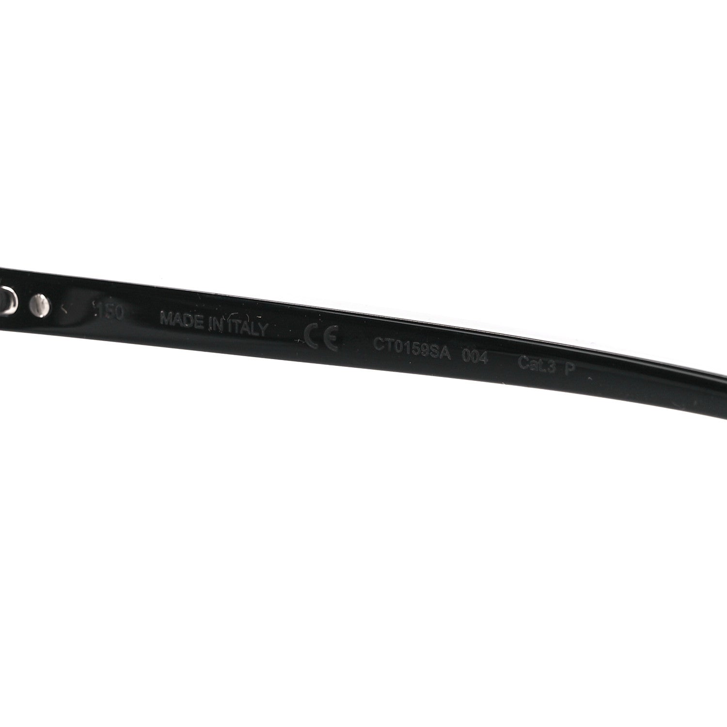 Cartier Metal Aviator CT0159S Sunglasses Silver Black 6 of 8