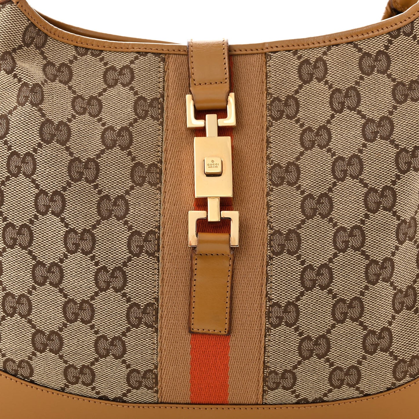 Monogram Web Jackie O Hobo Tan