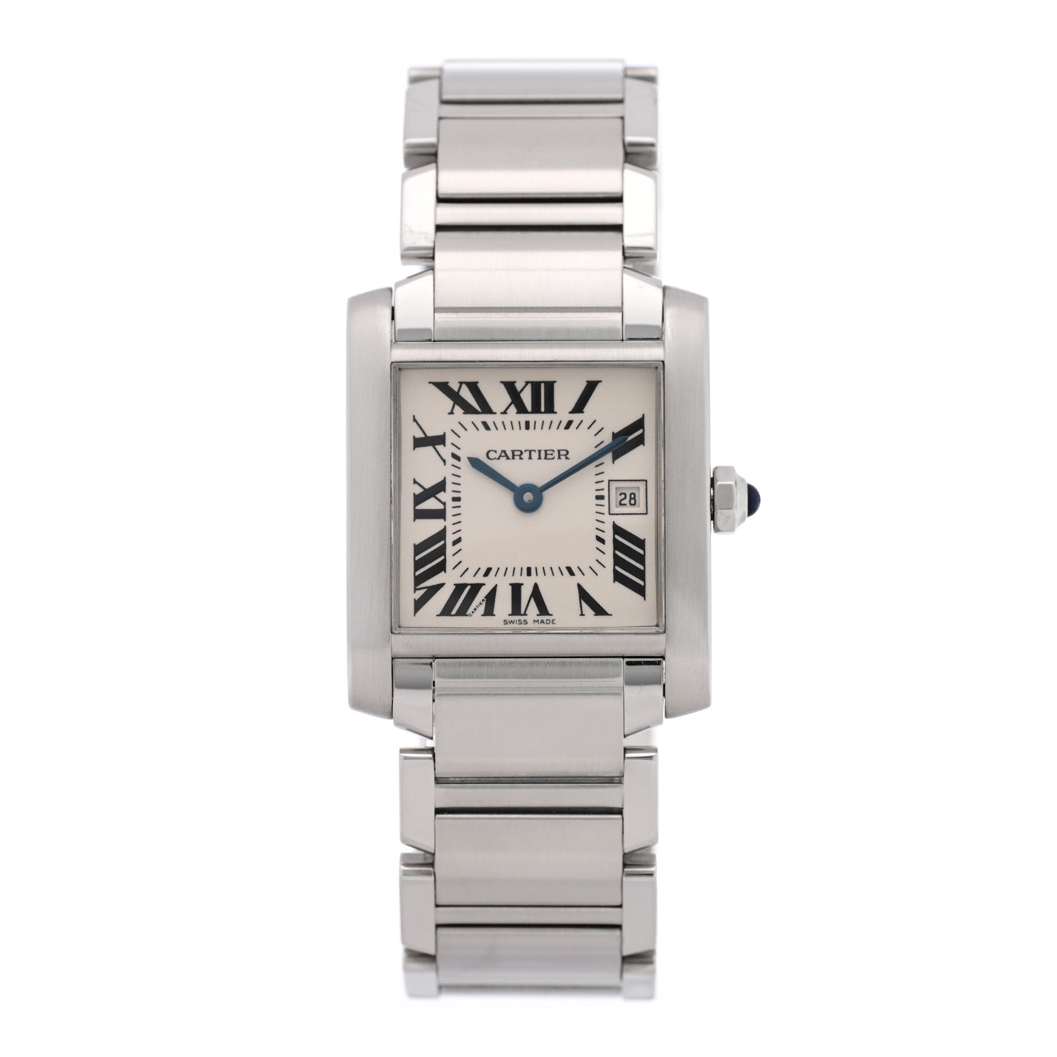 Cartier Stainless Steel 25mm Tank Francaise Quartz Watch 1 of 4