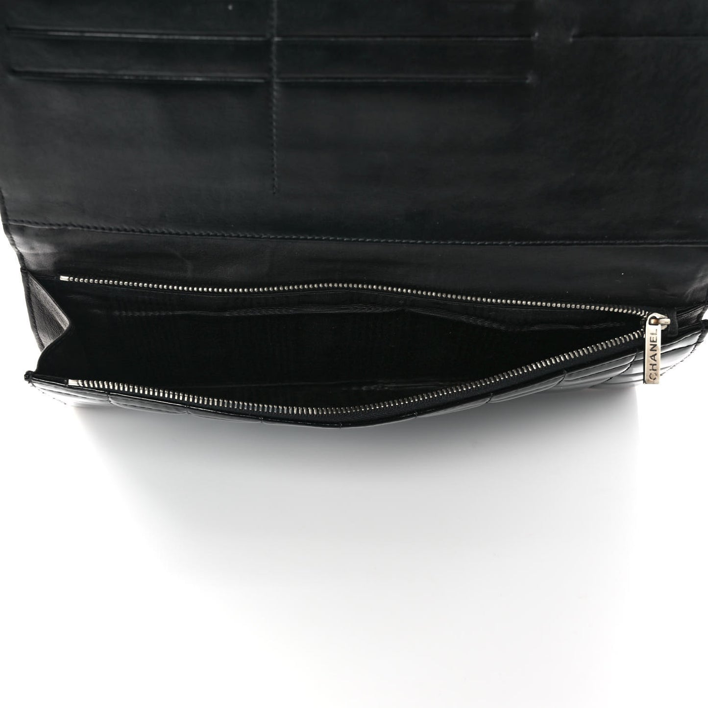 Patent Chocolate Bar Clutch Black