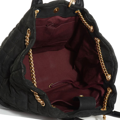 Chanel Iridescent Grained Calfskin Large Tote Black 5 of 7
