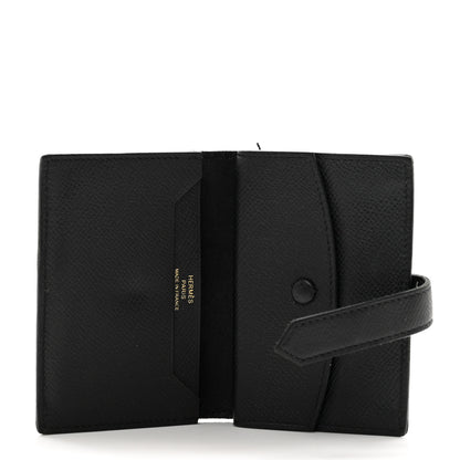 Hermes Epsom Mini Bearn Wallet Black 5 of 7