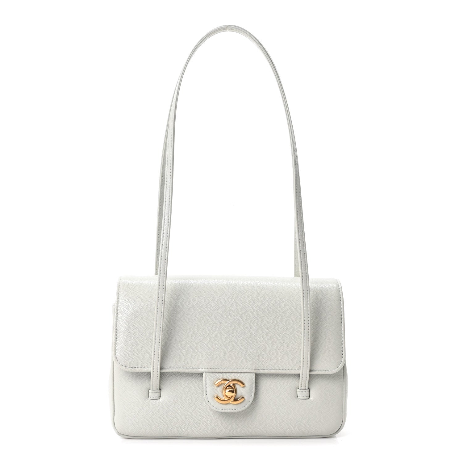 Chanel Shiny Caviar Preppy Coco Small Flap  Light Green 1 of 10