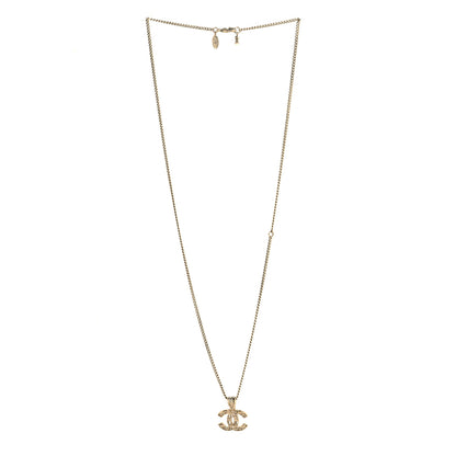 Chanel Tweed Effect CC Necklace Gold 3 of 5