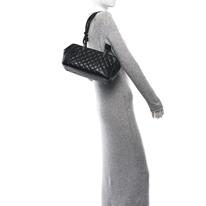 Chanel Calfskin Quilted Large Cambon Bowler Black 2 of 12