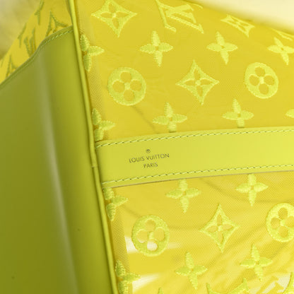 Louis Vuitton Monogram Fluo See Through Keepall Bandouliere 50 Yellow 7 of 10