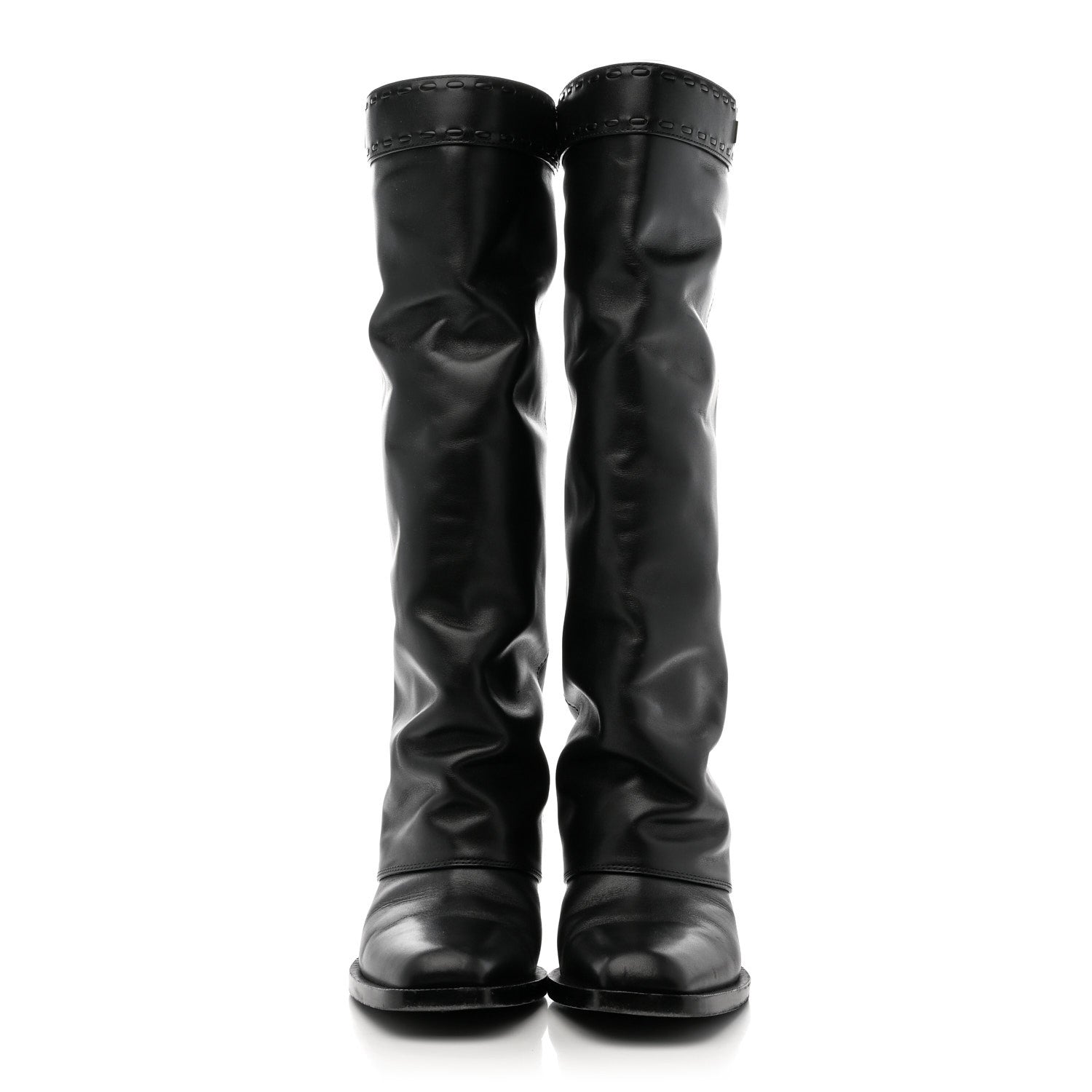 Fendi Vitello Minerva Boots 39 Black 2 of 9