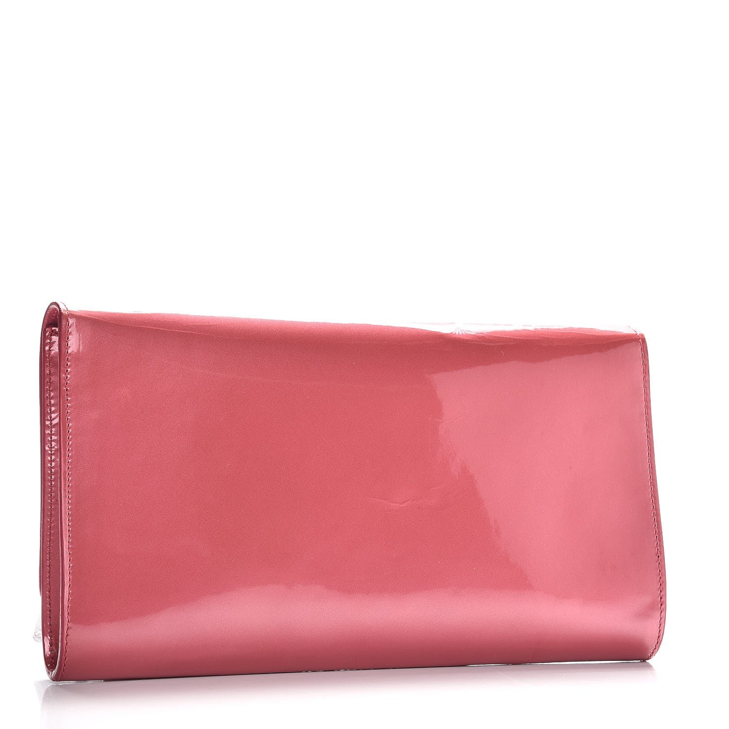 Saint Laurent Patent Large Belle De Jour Clutch Pink 3 of 10