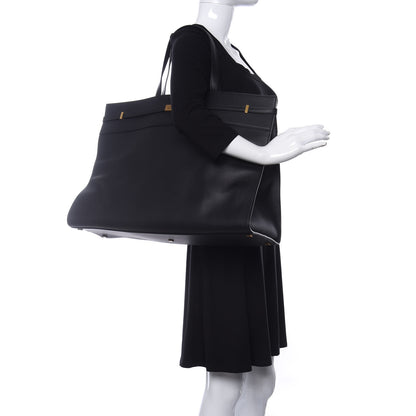 Saint Laurent Calfskin Large Manhattan Shopper Tote Black 2 of 10