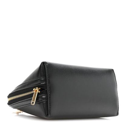 Celine Smooth Calfskin Cuir Triomphe Clutch on Chain Black 4 of 11