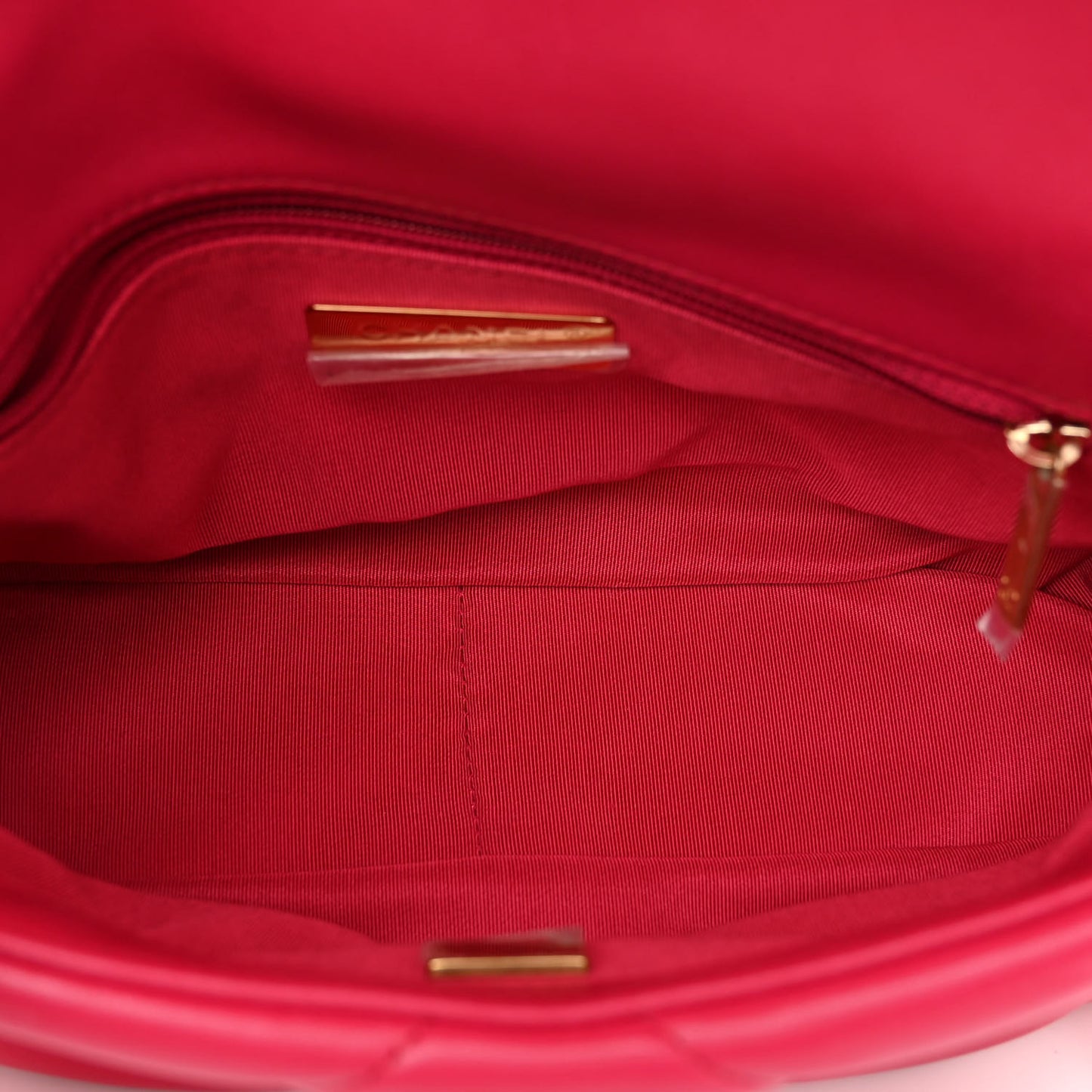 Lambskin Quilted Medium Chanel 19 Flap Dark Pink