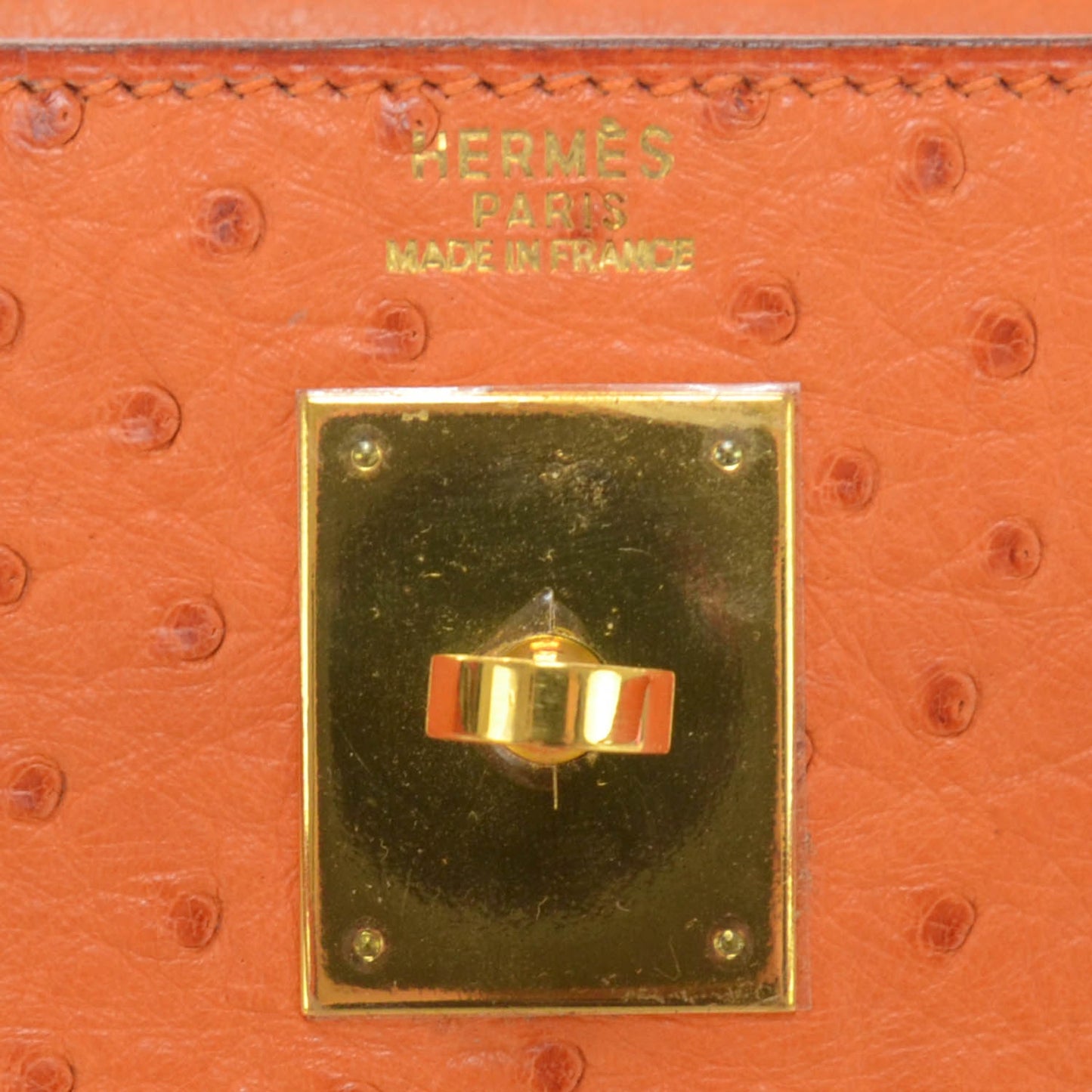 Ostrich Kelly 32 Orange
