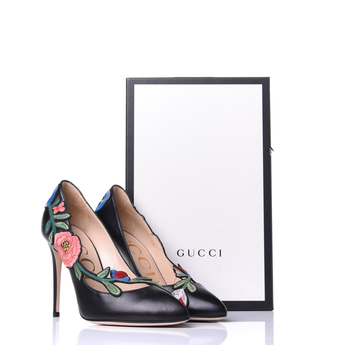 Calfskin Ophelia High Heel Pumps 38.5 Black