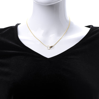 Cartier 18K Yellow Gold Interlocking LOVE Necklace 2 of 6