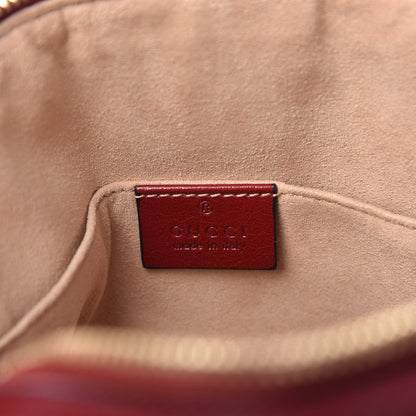 Gucci Suede Calfskin Web Small Ophidia Dome Shoulder Bag New Blue Romantic Cherry 8 of 10