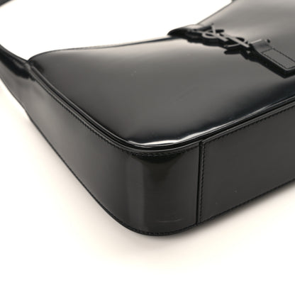 Saint Laurent Patent Le 5 A 7 Monochrome Hobo Black 10 of 11