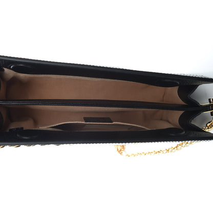 Gucci Calfskin GG Web Small Ophidia Chain Shoulder Bag Black 7 of 9