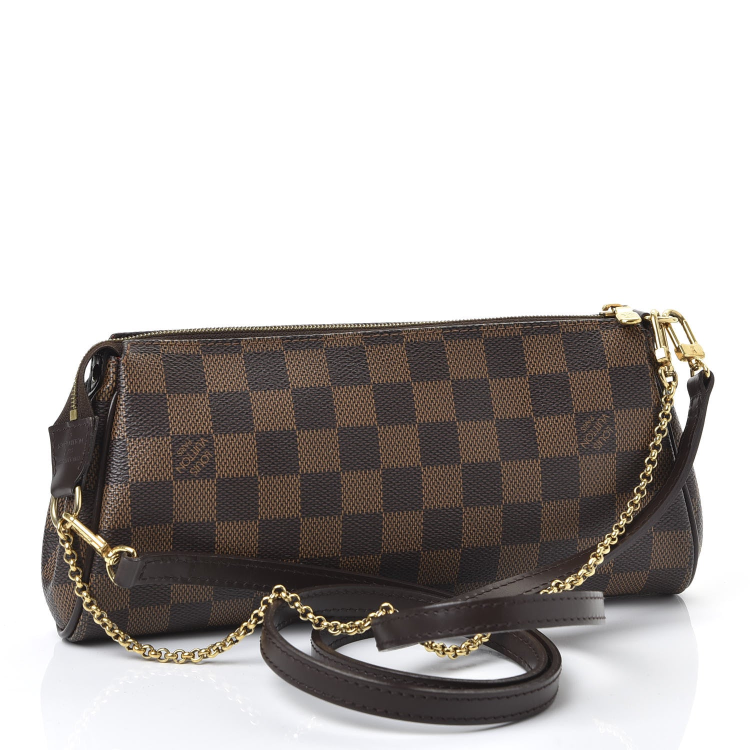 Louis Vuitton Damier Ebene Eva Clutch 2 of 9