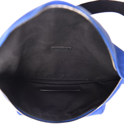 Balenciaga Smooth Calfskin Logo Large Everyday Beltpack Bleu Prim White 5 of 13